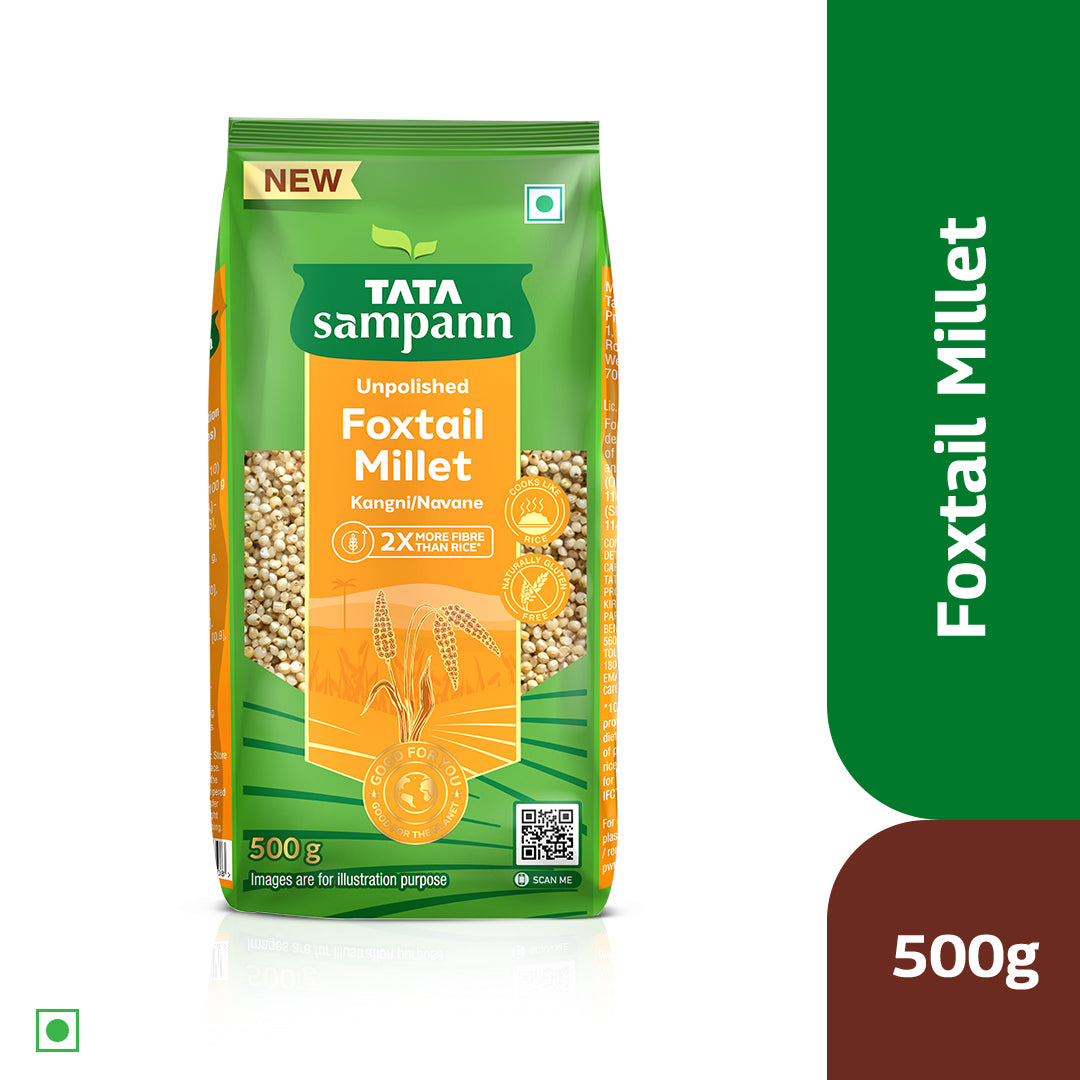 Artboard1_1862df5a-bbdd-45ee-97a1-4ef7c4ddf4de.jpg Tata Sampann Foxtail Millets - 500 g - Image 1