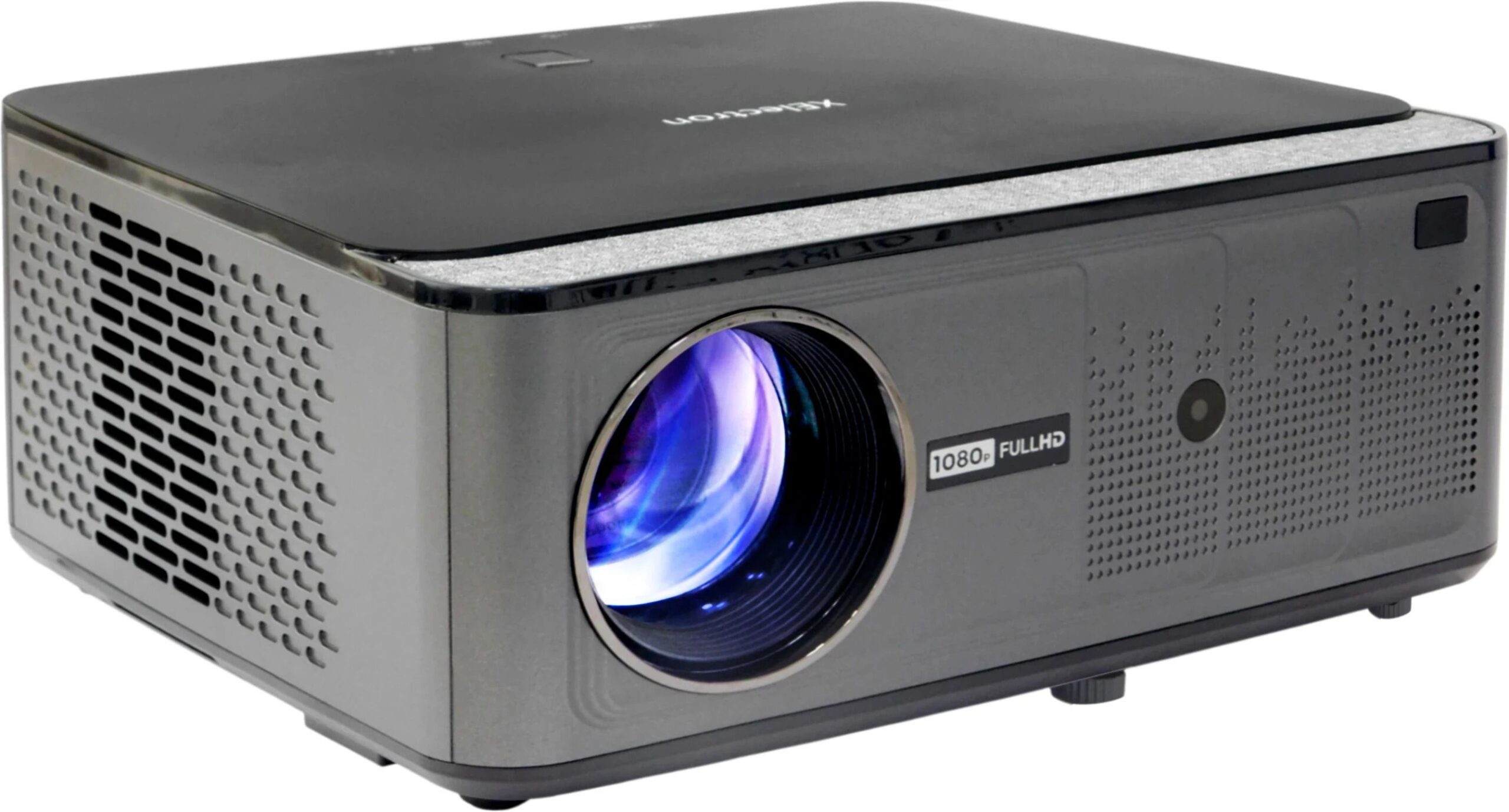 XElectron iProjector 1 Plus (18000 lm / 2 Speaker) with Dolby Sound, Auto Keystone, Netflix Support, 4K HDR Smart Android Projector (Black1)