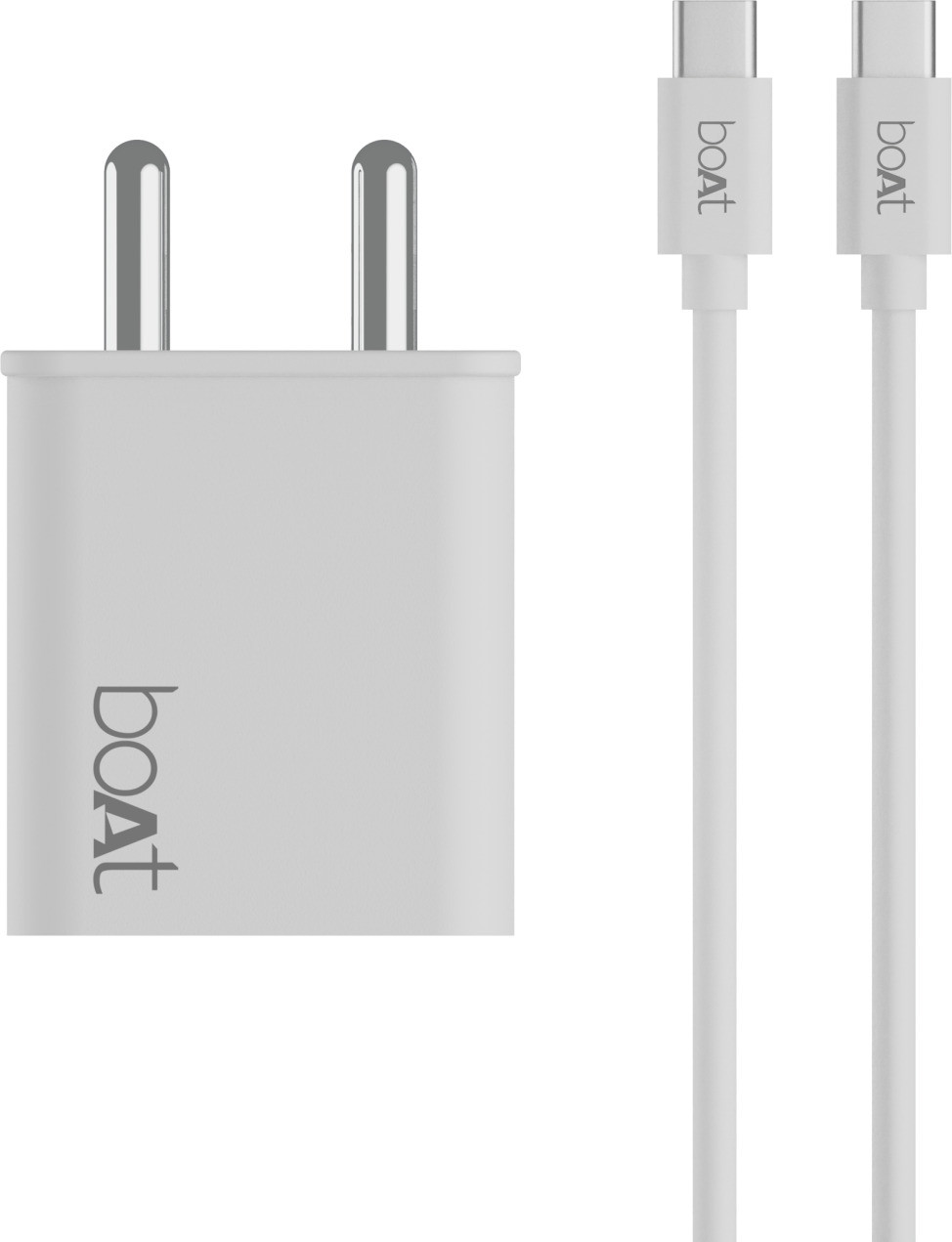 boAt 22.5 W Quick Charge 3 A Wall Charger for Mobile with Detachable Cable (White, Cable Included)