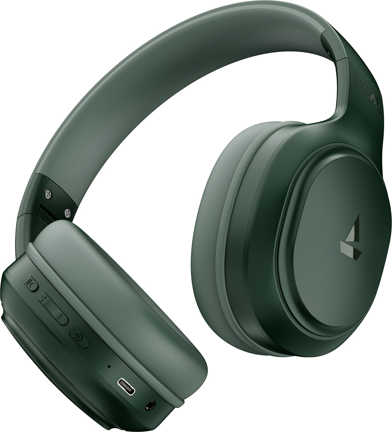 boAt Rockerz 430 w/ Beast Mode(40ms Low Latency),40HRS Playback & 40MM Drivers Bluetooth (Sage Green, On the Ear)