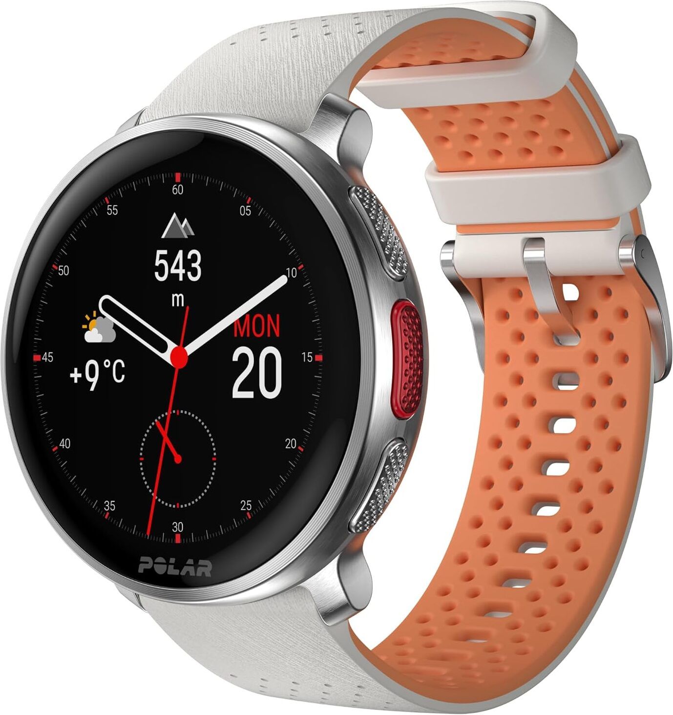 Polar Vantage V3-Premium Multisport Watch, Heart Rate Monitor (Sunrise Apricot) Smartwatch (Sunrise Apricot Strap, Free Size)