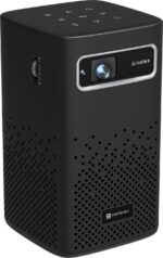 Portronics Pico 13, Stream Apps, Rechargeable, 4K Support, Compact, 3500 lm, 10W Speaker (3500 lm) Portable Projector (Black)